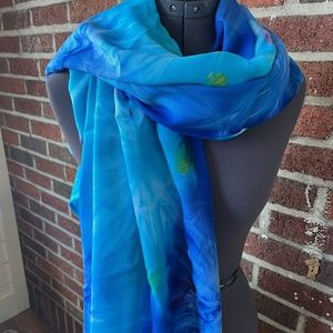 Blue Batik Dyed Scarf
